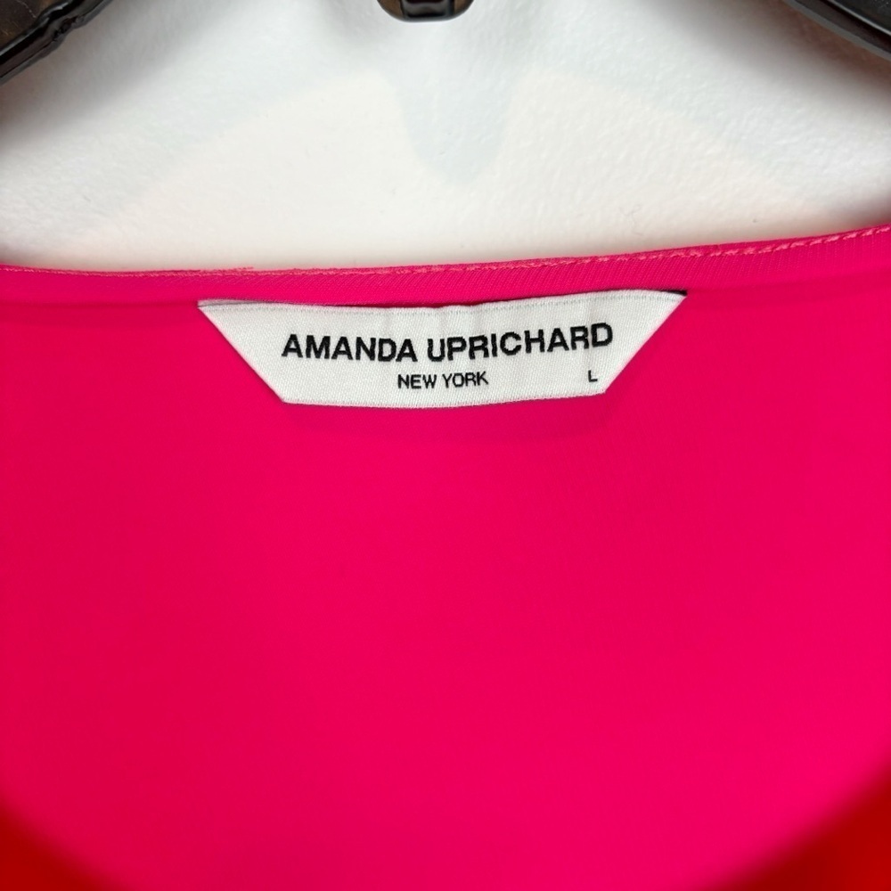 Amanda Uprichard Nessa Dress in Begonia Size L - Picture 6 of 9